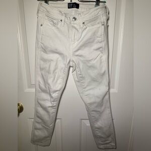 Gap white high waisted skinny jeans